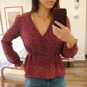 Madewell Floral Blouse